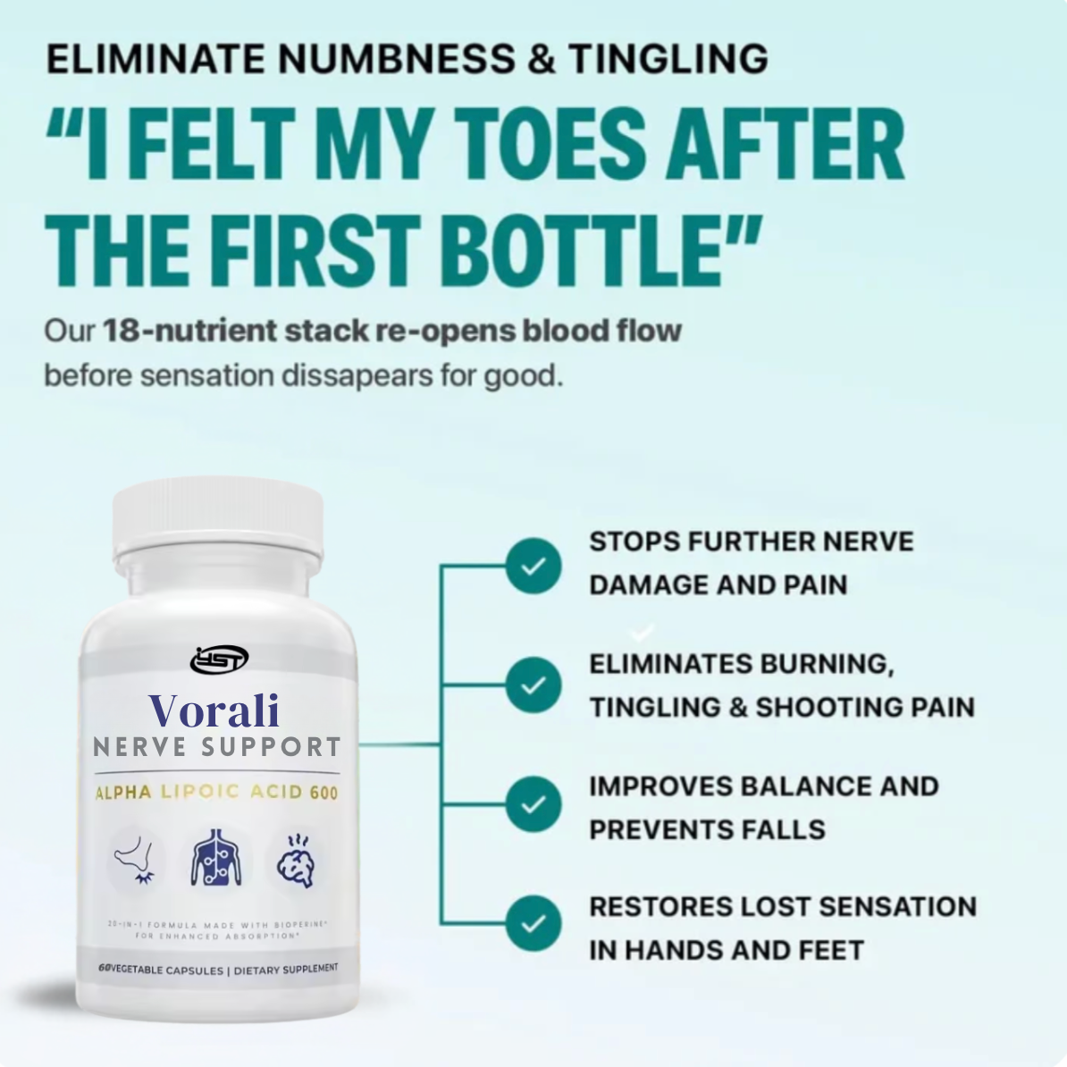 Vorali Neuro-Support: Restore Lost Sensation & Eliminate Nerve Pain Naturally