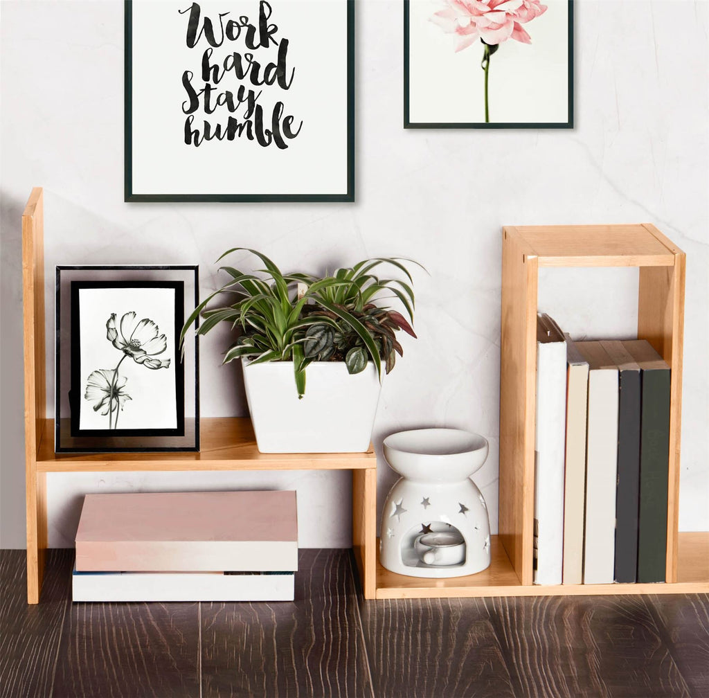 Maison & White Adjustable Bamboo Desk Organiser