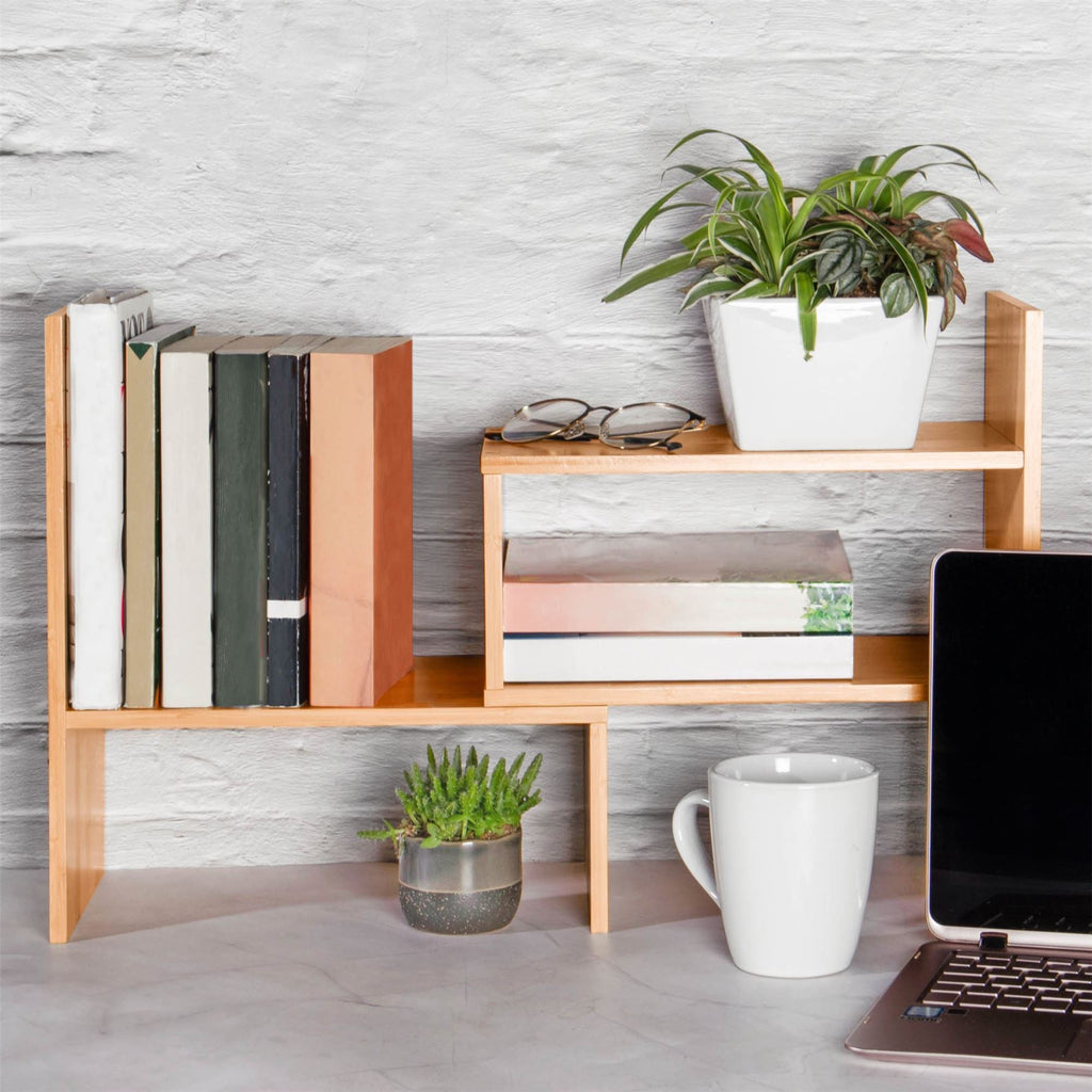 Maison & White Adjustable Bamboo Desk Organiser