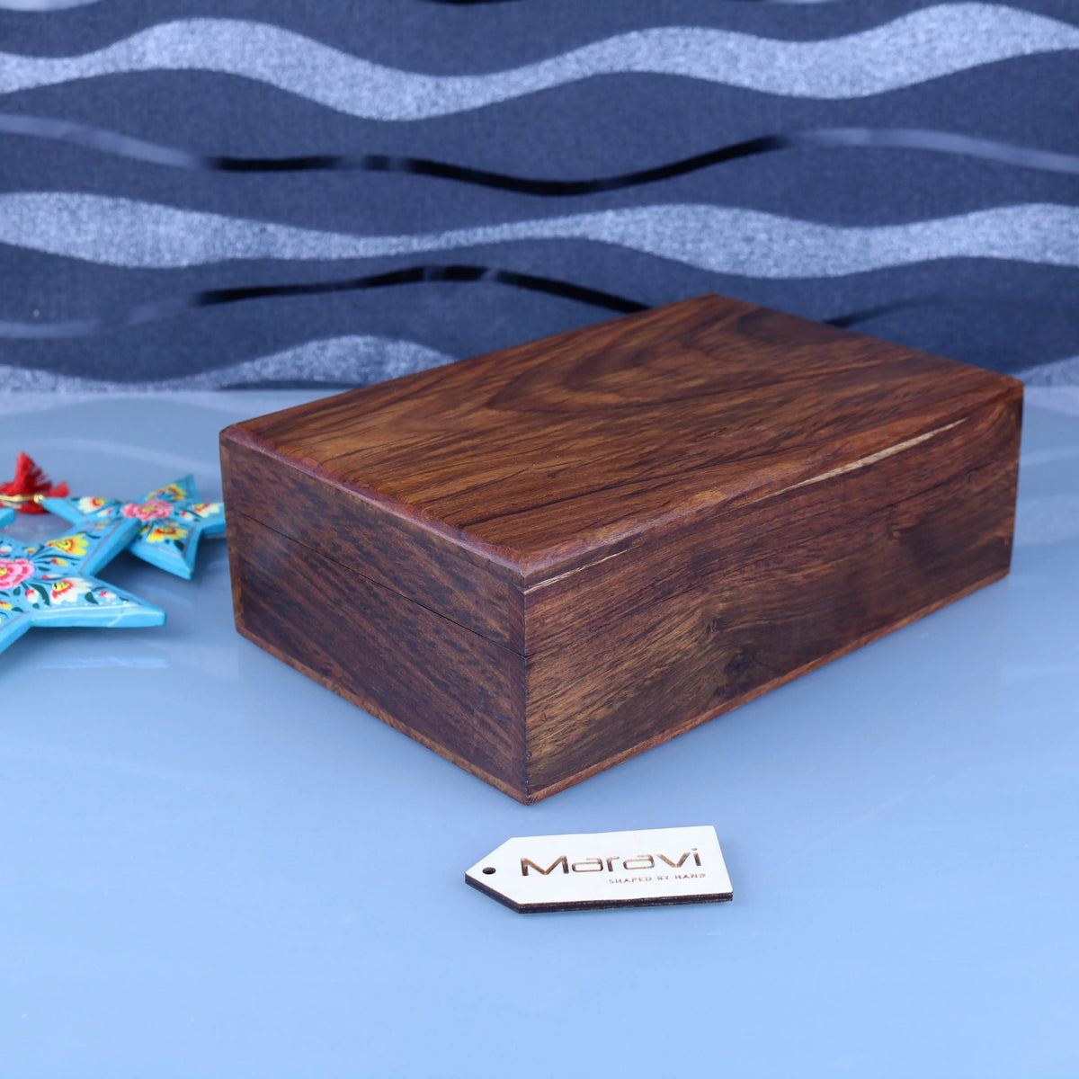 Khalka Wooden Storage Boxes