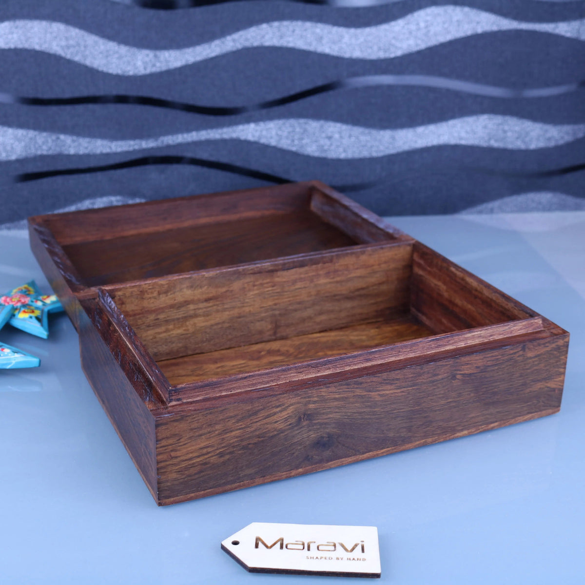Khalka Wooden Storage Boxes